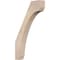 Ekena Millwork 3 1/2"W x 16"D x 28"H Legacy Smooth Knee Brace, Douglas Fir BRC04X16X28LEC00SDF - alternate 1